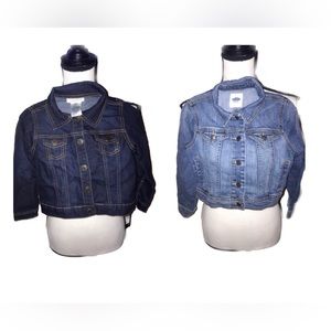 🌸🌺🌸 Bundle of Two-piece pack: 2 girls denim jackets.